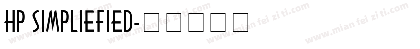 HP SIMPLIEFIED字体转换